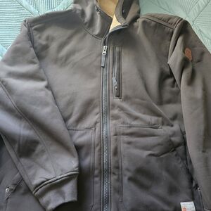 Free Country Men's Brown Hooded Jacket 2XL
